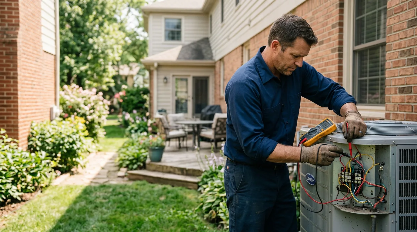 HVAC technician working near Moose Lake, MN